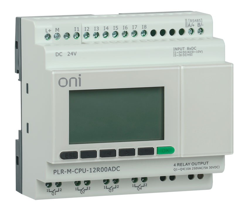 Микро ПЛК PLR-M. CPU с GSM DI16/DO08(R)/02(T) 24В DC