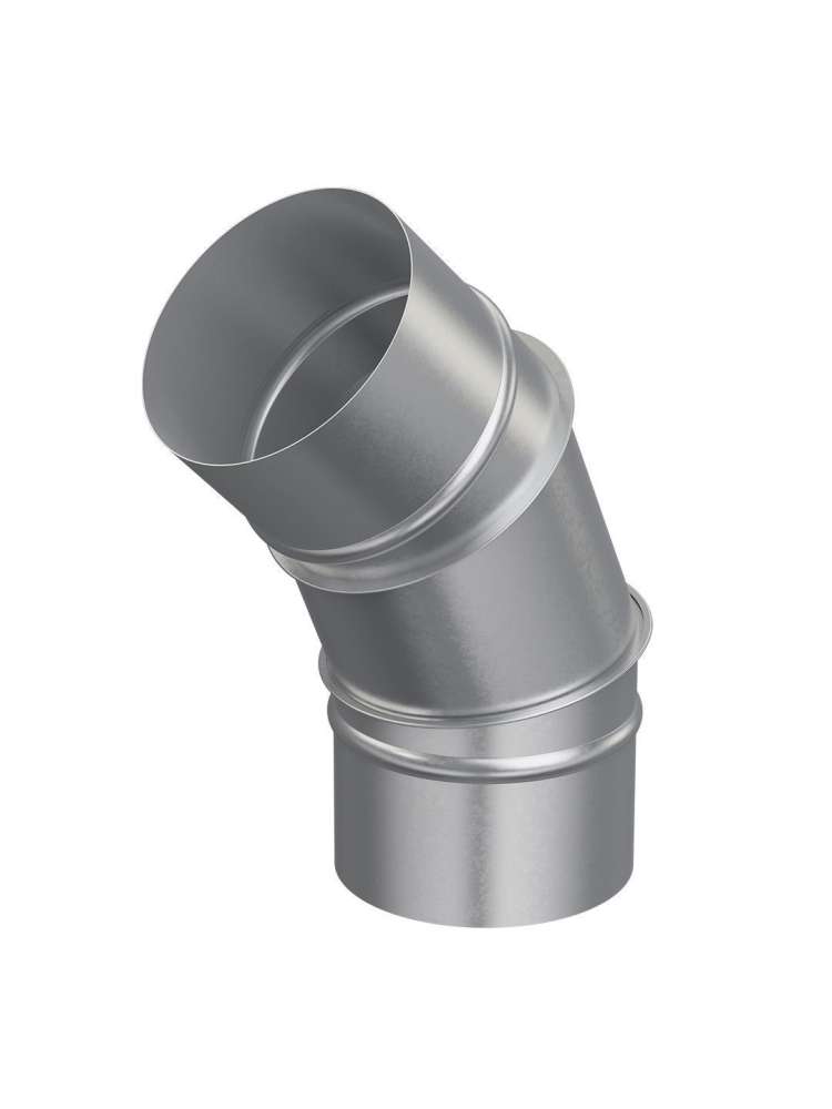 Отвод OTG D100 45° оцинкованная сталь ERA PRO