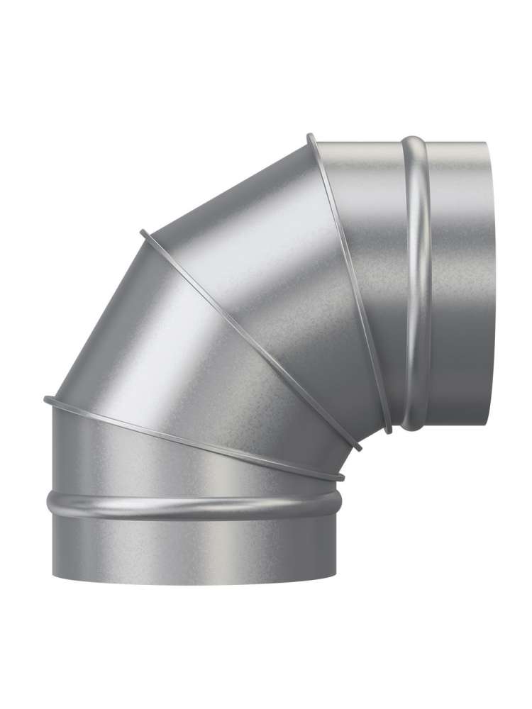 Отвод OTG D100 90° оцинкованная сталь ERA PRO