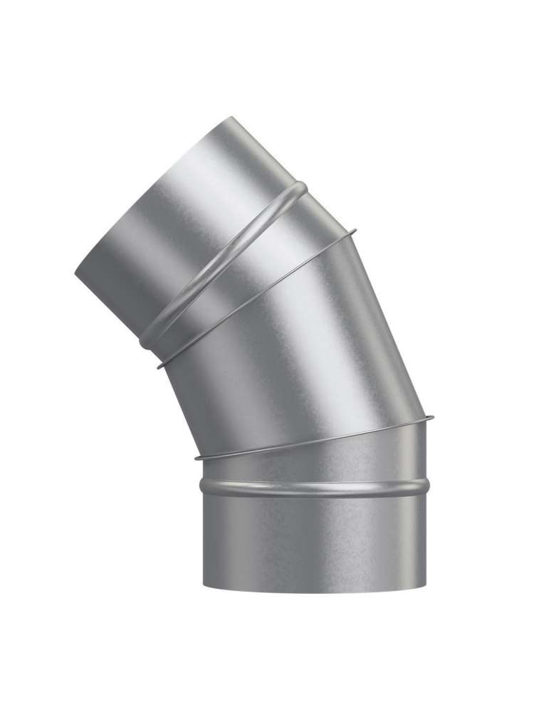 Отвод OTG D125 45° оцинкованная сталь ERA PRO