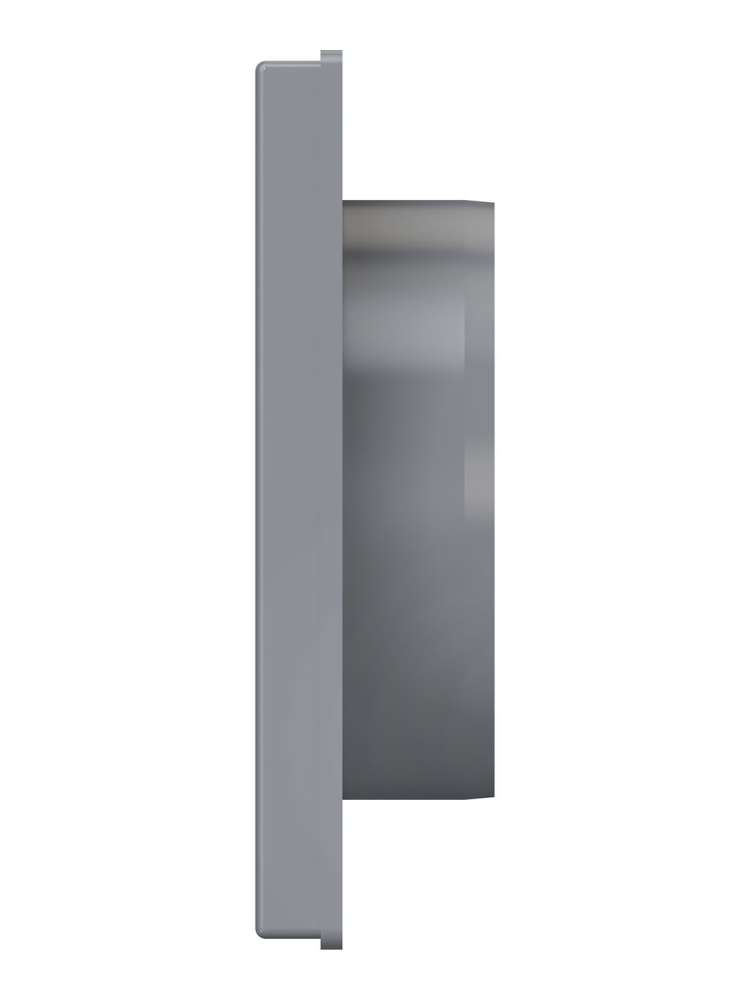 Выход стенной КФ фланец D100 жалюзи 150x150 ASA Gray ERA STREETLINE