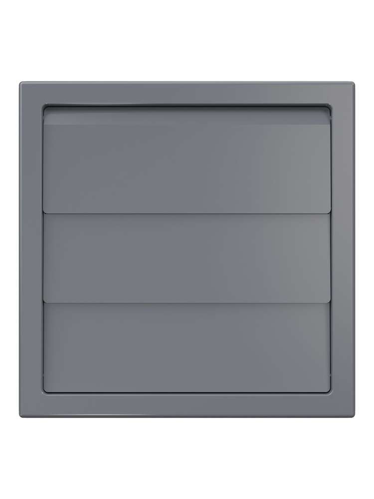 Выход стенной КФ фланец 55х110 жалюзи 150х150 ASA Gray ERA STREETLINE