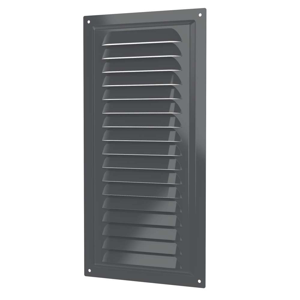Решетка вентиляционная МЭ сетка 150х300 окрашенная сталь Gray ERA
