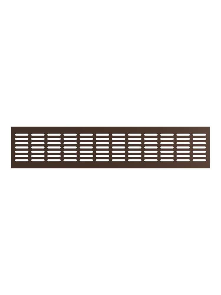 Решетка вентиляционная DP AL сетка переточная 480х100 алюминий Dark bronze ERA