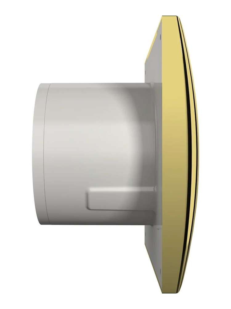 Вентилятор накладной AURA, обратный клапан, D100, Gold, DICITI