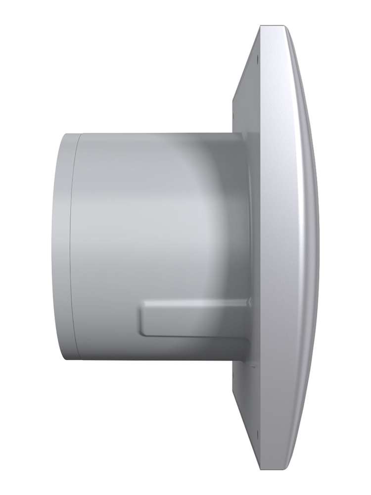 Вентилятор накладной AURA D100 обратный клапан Gray metal DICITI