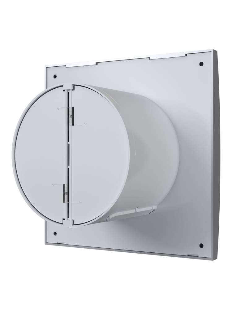 Вентилятор накладной AURA D100 обратный клапан Gray metal DICITI