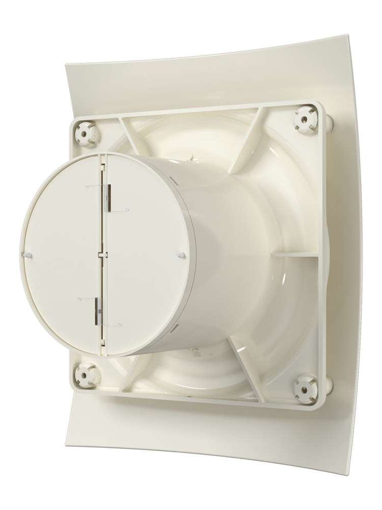 Вентилятор накладной BREEZE D100 обратный клапан Ivory DICITI