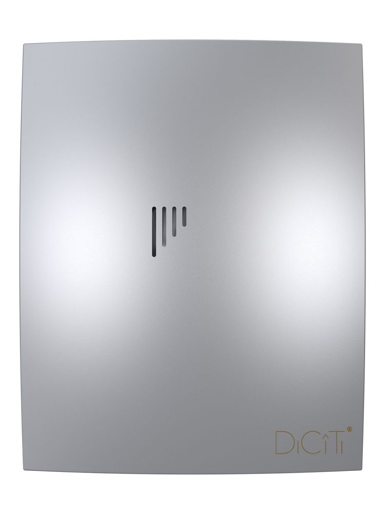 Вентилятор накладной BREEZE D125 обратный клапан Gray metal DICITI