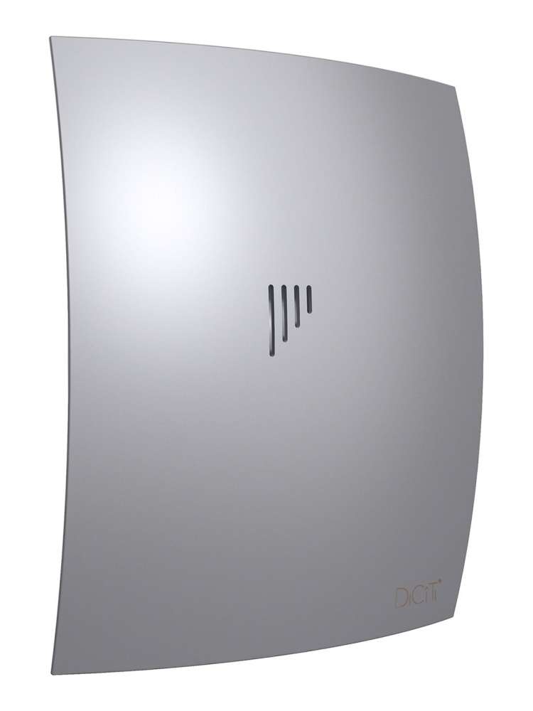Вентилятор накладной BREEZE D125 обратный клапан Gray metal DICITI