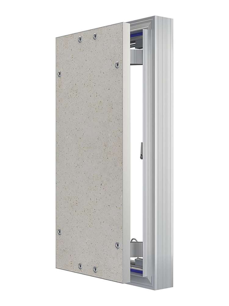 Люк ревизионный D C ERAmo Optimum 200х400 скрытый монтаж петля алюминий EVECS