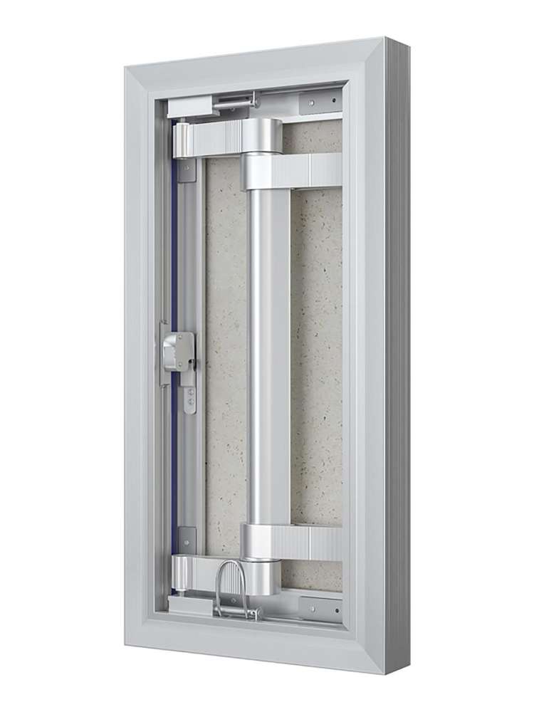 Люк ревизионный D C ERAmo Optimum 200х400 скрытый монтаж петля алюминий EVECS