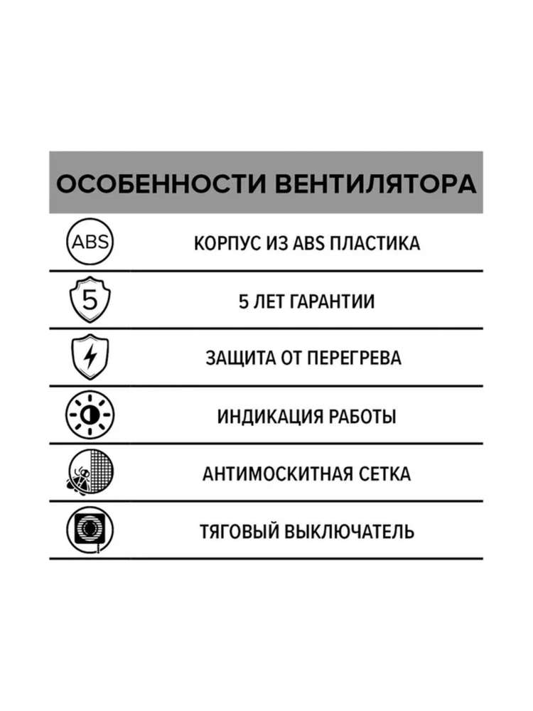 Вентилятор накладной ERA D150 тяговый выключатель ERA
