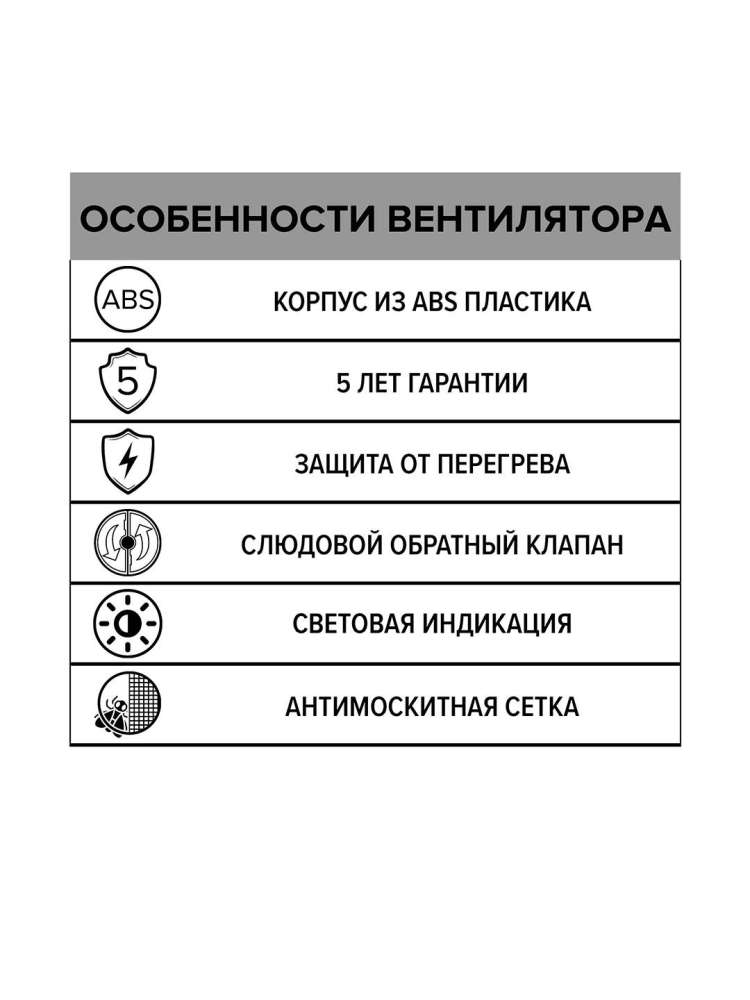 Вентилятор накладной ERA D150 обратный клапан ERA