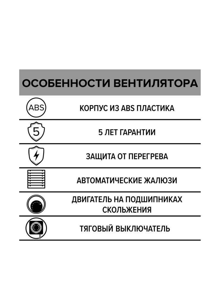 Вентилятор накладной EURO D125 тяговый выключатель. автоматическое жалюзи ERA