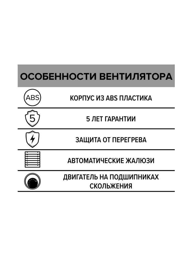 Вентилятор накладной EURO D150 автоматическое жалюзи ERA