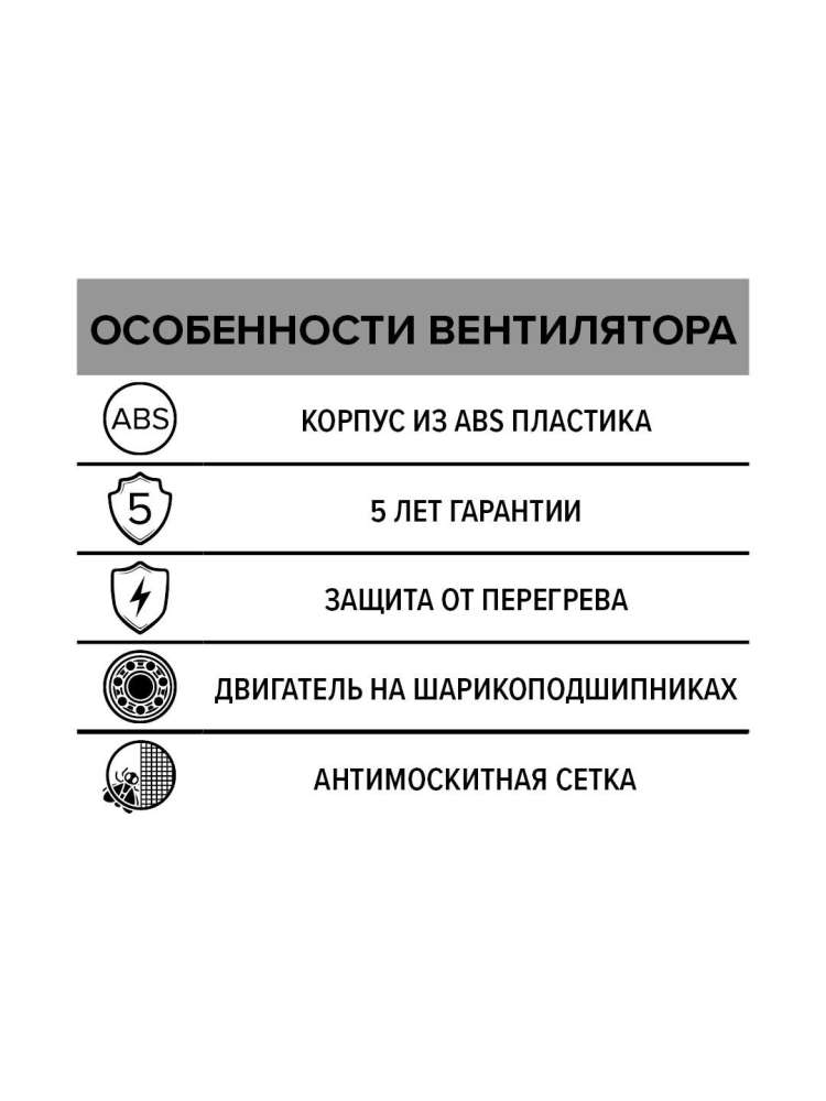 Вентилятор накладной FLOW D100 сетка двигатель BB ERA