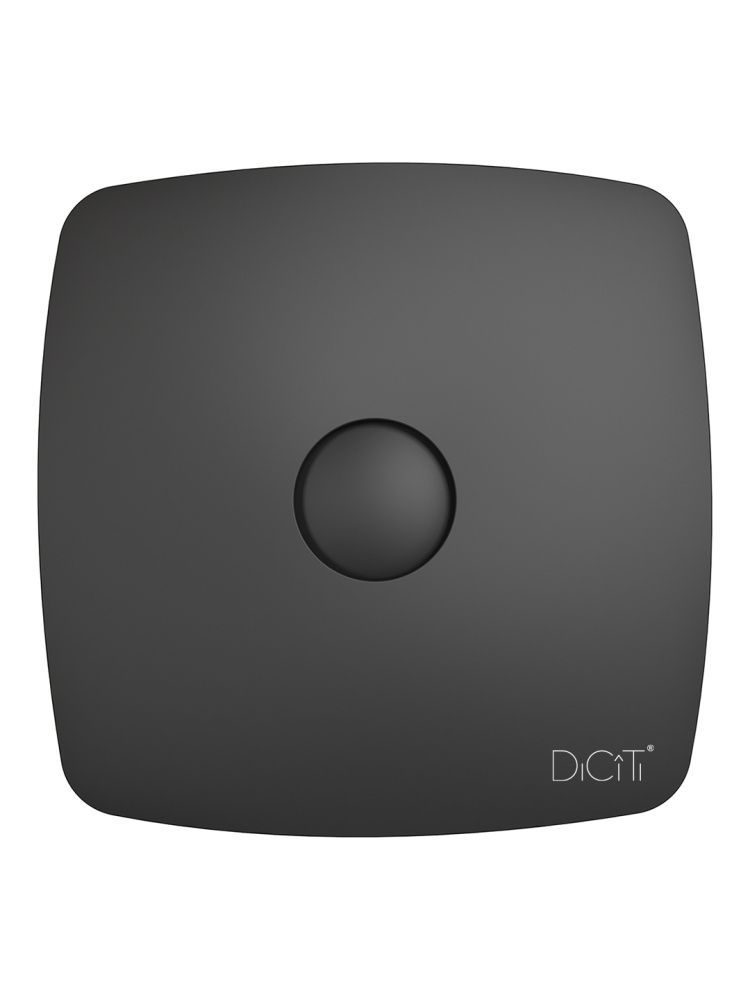 Вентилятор накладной RIO D100 обратный клапан Matt black DICITI