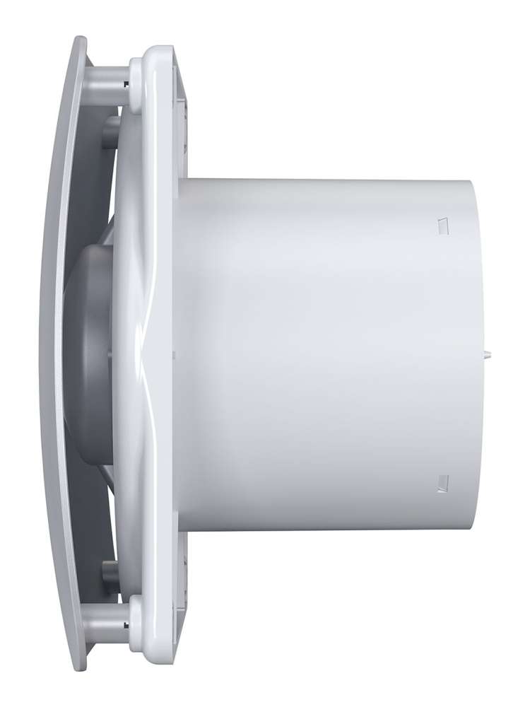 Вентилятор накладной RIO D125 обратный клапан Gray metal DICITI