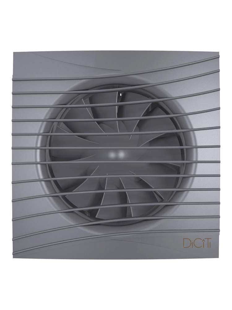 Вентилятор накладной SILENT D100 обратный клапан Dark gray metal DICITI