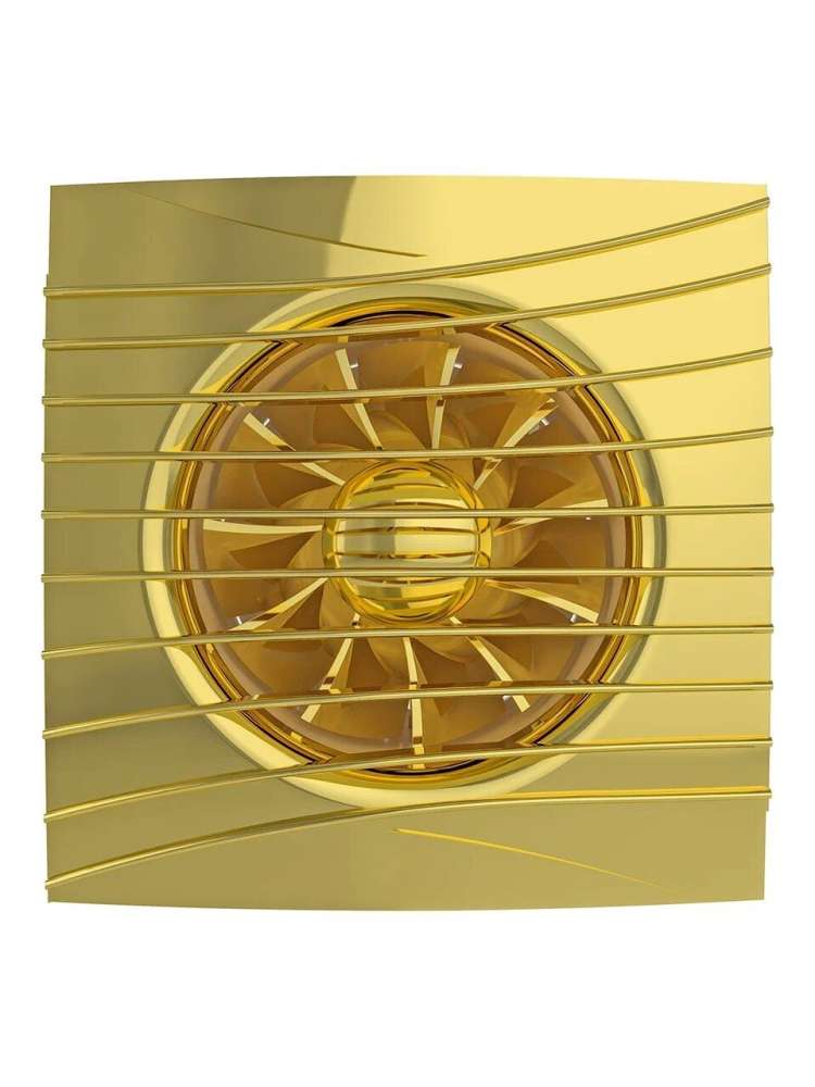Вентилятор накладной SILENT, обратный клапан, D100, Gold, DICITI