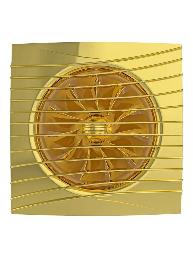 Вентилятор накладной SILENT, обратный клапан, D125, Gold, DICITI