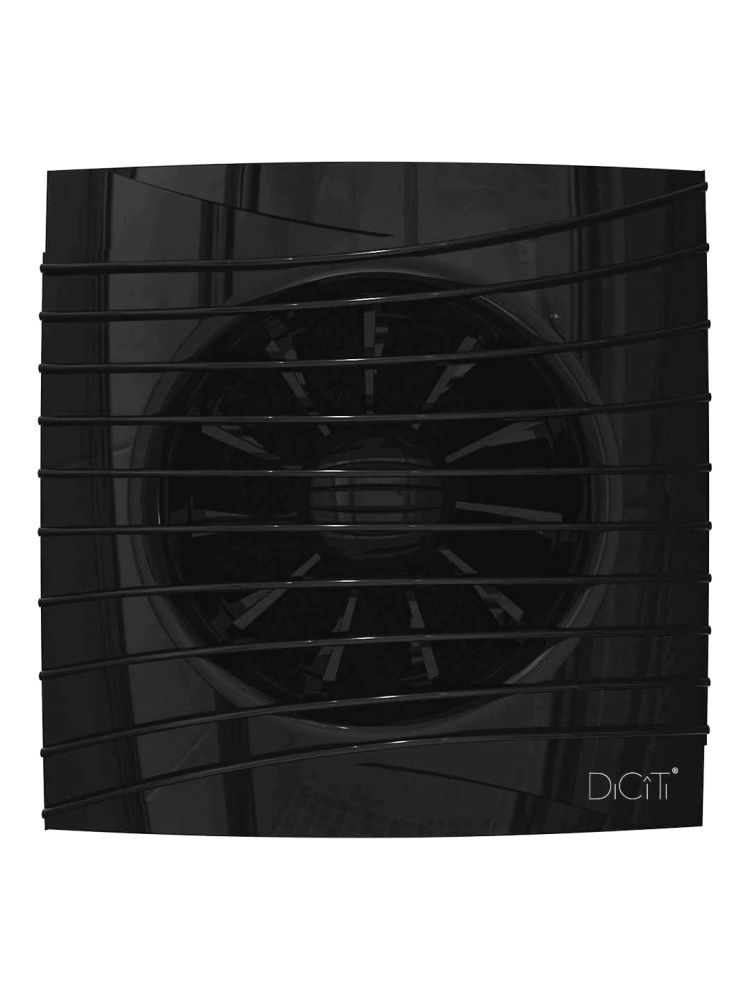 Вентилятор накладной SILENT D125 обратный клапан Obsidian DICITI