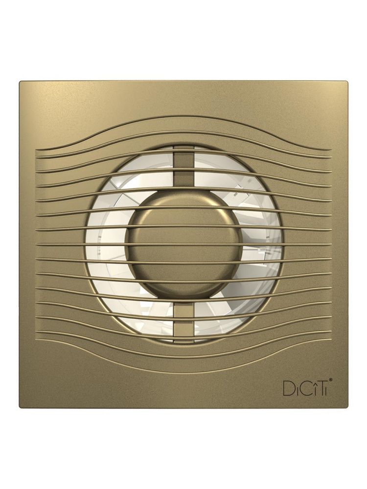 Вентилятор накладной SLIM D100 обратный клапан Champagne DICITI