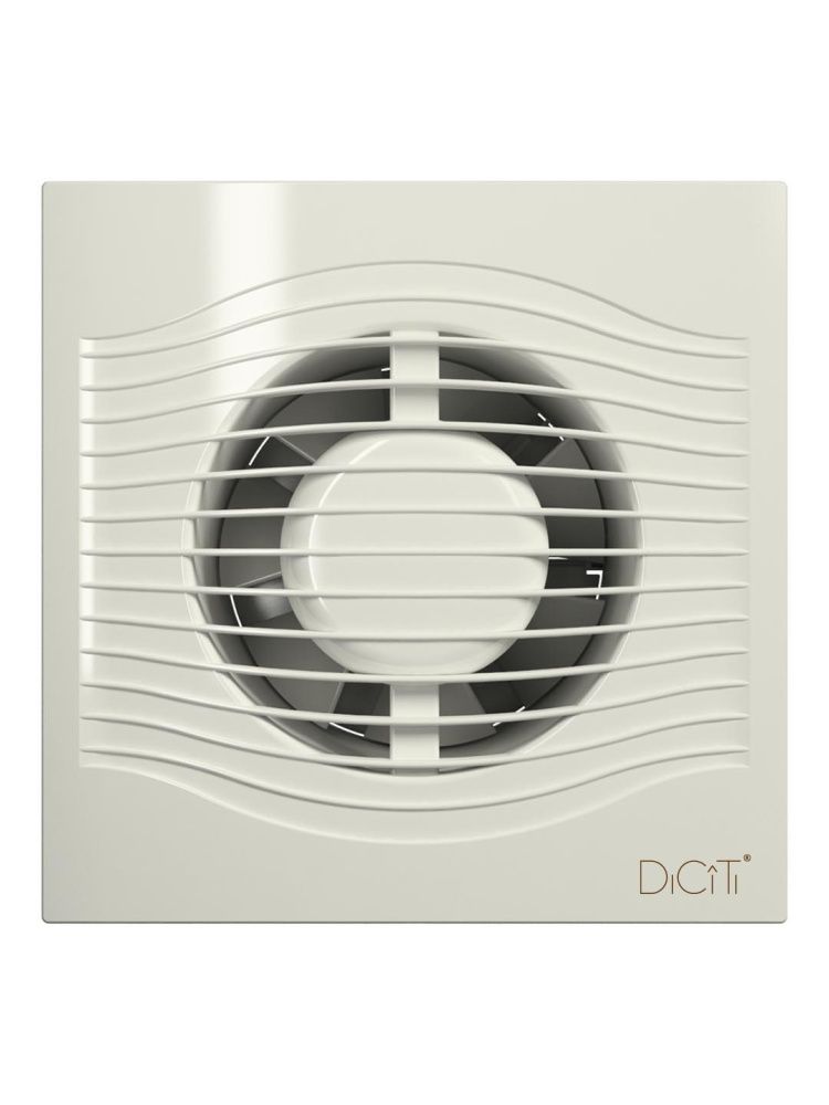 Вентилятор накладной SLIM D100 обратный клапан Ivory DICITI