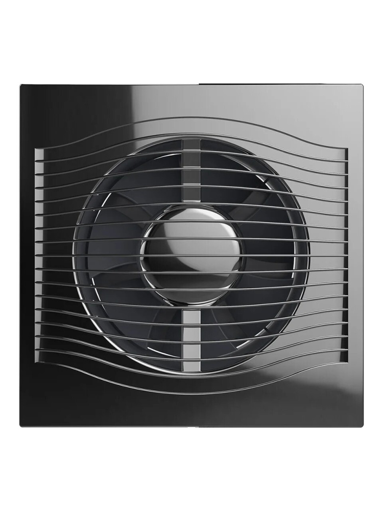 Вентилятор накладной SLIM, обратный клапан, D125, Chrome, DICITI