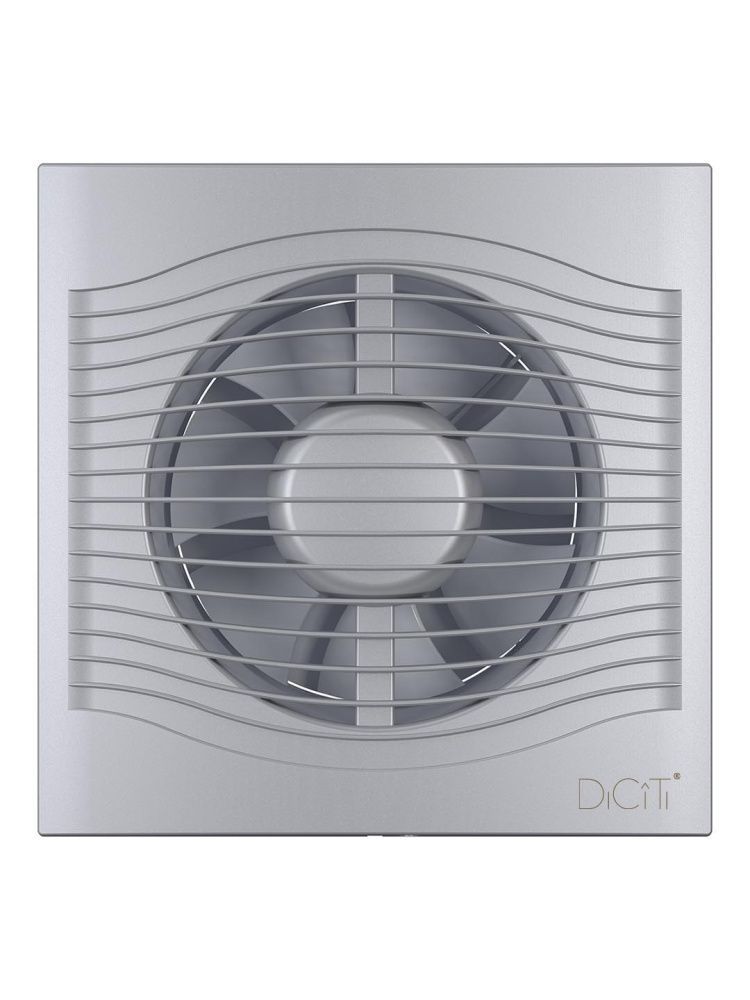 Вентилятор накладной SLIM D125 обратный клапан Gray metal DICITI