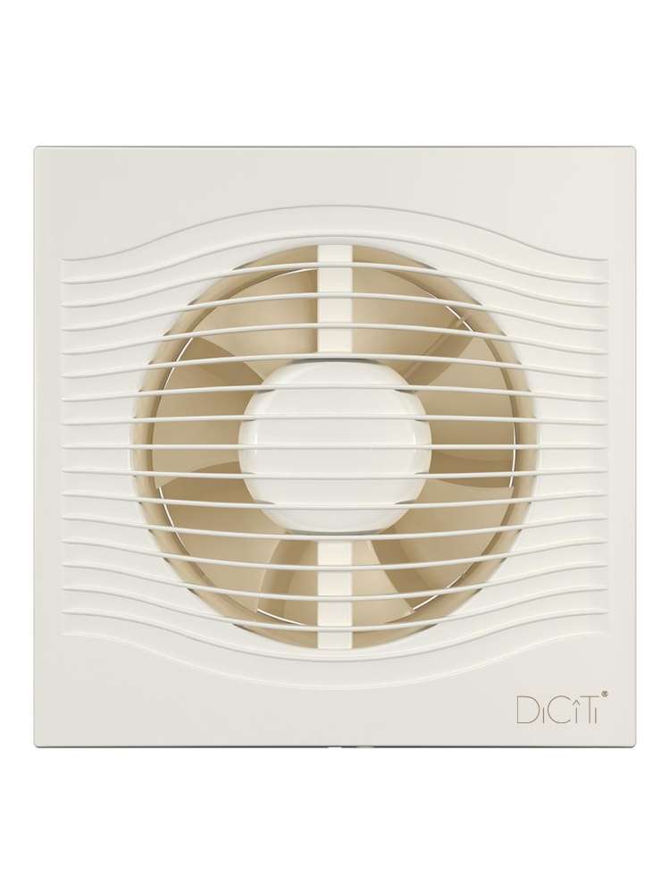 Вентилятор накладной SLIM D125 обратный клапан Ivory DICITI