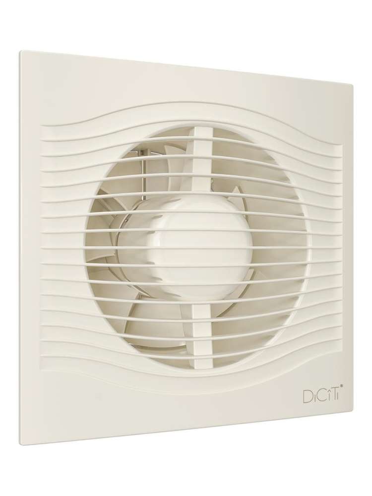Вентилятор накладной SLIM D125 обратный клапан Ivory DICITI
