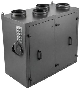 Приточно-вытяжная установка с роторным рекуператором RWN-RR-2000(50c)-ЕС-НЕ7,5-Vertical(N)