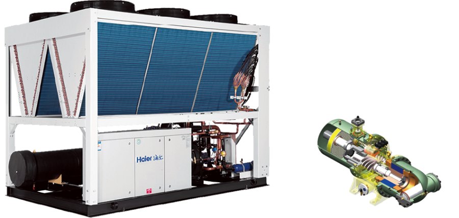 Винтовой чиллер Haier CI1270PANH с воздушным охлаждением Винтовой чиллер Haier CI1270PANH с воздушным охлаждением