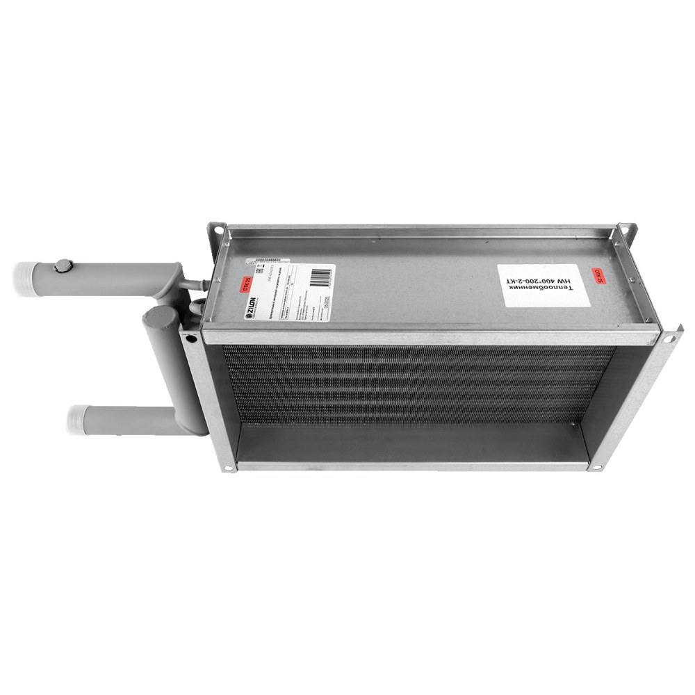 Водяной нагреватель для прямоугольных каналов ZILON ZWS 300x150-3