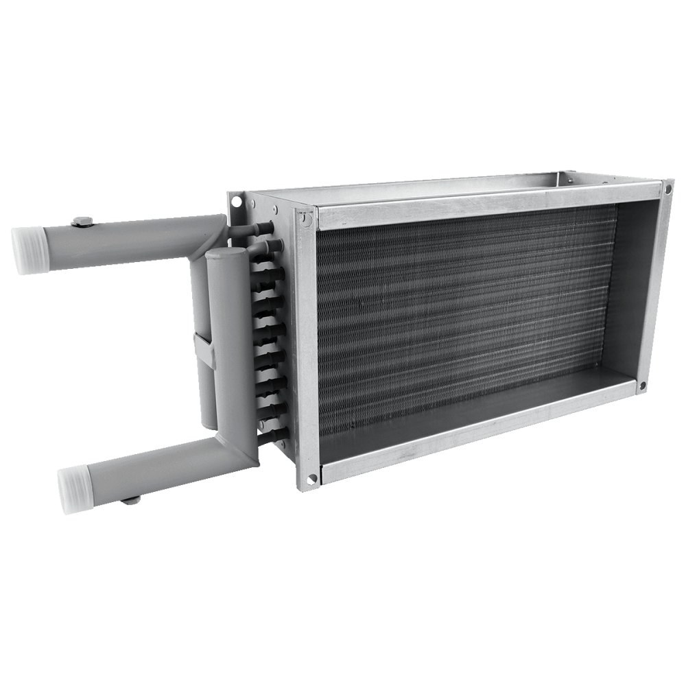 Водяной нагреватель для прямоугольных каналов ZILON ZWS 600x300-3