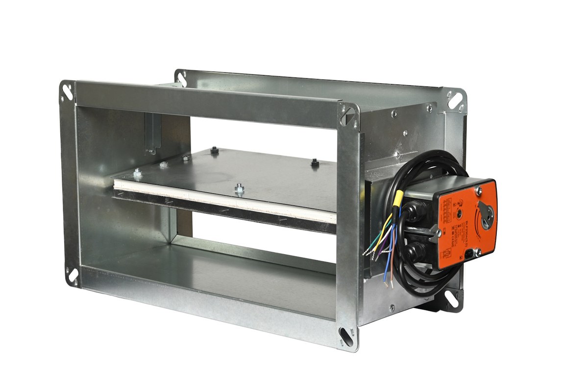 Клапан противопожарный ВЕЛЕС ОЗП EI 90 НЗ LES(220) 350×350 канальный